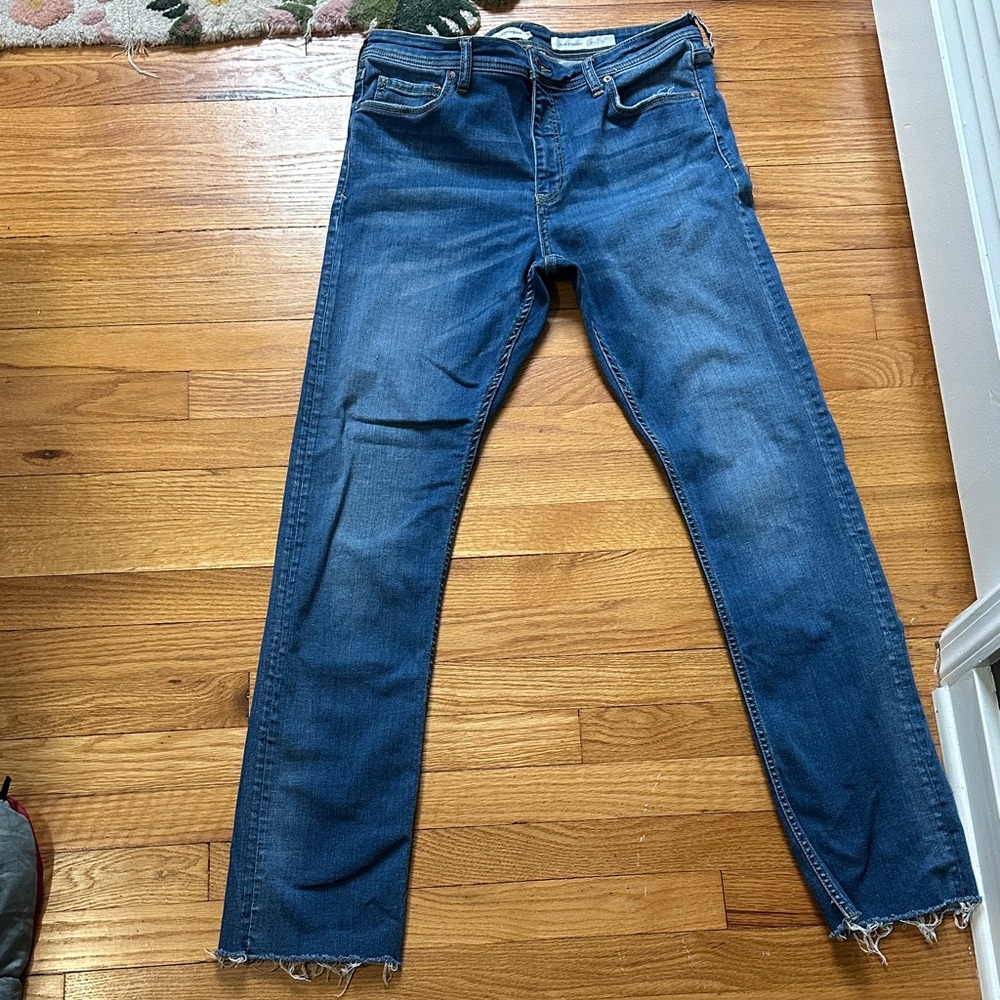 Pilcro by Anthropologie Slim Straight-Leg Jeans